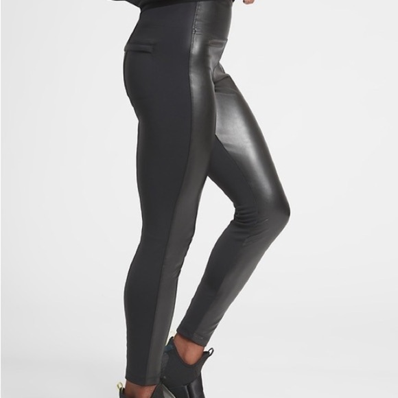 Athleta Delancey Gleam Tight w/back pockets - Picture 1 of 11